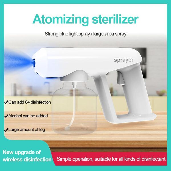 smart home control wireless gun automatic disinfectant sprayer handheld usb charging blue-ray nano 250ml steam sterilization nebulizers
smart home control wireless gun automatic disinfectant sprayer handheld usb charging blue-ray nano 250ml steam sterilization nebulizers