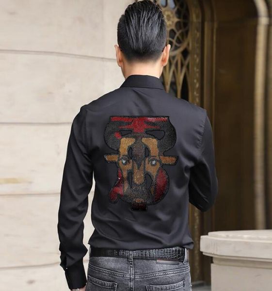 men's casual shirts sale diamond man rock shirt long streetwear casual asian autumn button size -4xl gout transport, White;black
men's casual shirts sale diamond man rock shirt long streetwear casual asian autumn button size -4xl gout transport, White;black