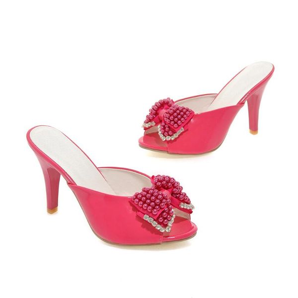 big size 32-42 summer fashion women solid sweet butterfly-knot & beading heels sandals 4 colors slippers, Black
big size 32-42 summer fashion women solid sweet butterfly-knot & beading heels sandals 4 colors slippers, Black