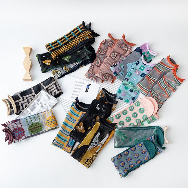 socks hosiery creative asymmetric ab children's tube summer thin transparent korean glass socks, Black;white
socks hosiery creative asymmetric ab children's tube summer thin transparent korean glass socks, Black;white