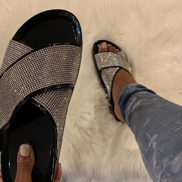 slippers factory direct bright diamonds women's platform summer sandals/ flip flop outdoor fashion rhinestones buckle lazy1, Black
slippers factory direct bright diamonds women's platform summer sandals/ flip flop outdoor fashion rhinestones buckle lazy1, Black