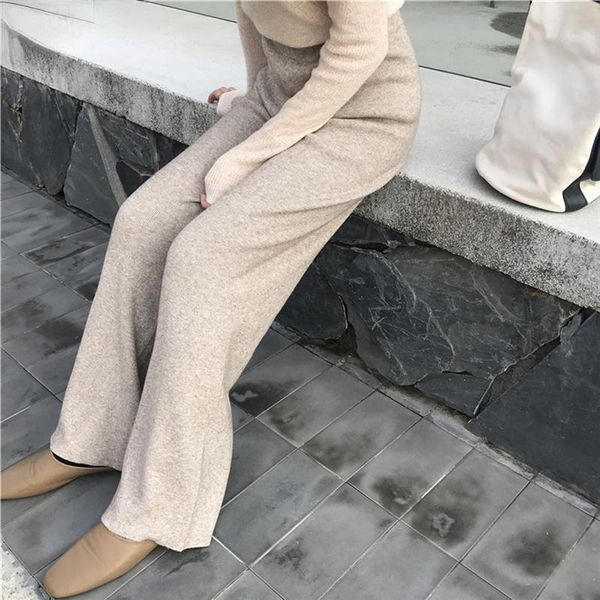 women's pants & capris que autumn winter women thick pant loose elastic waist straight leg knitted long 2021 ladies casual sweater trou, Black;white
women's pants & capris que autumn winter women thick pant loose elastic waist straight leg knitted long 2021 ladies casual sweater trou, Black;white