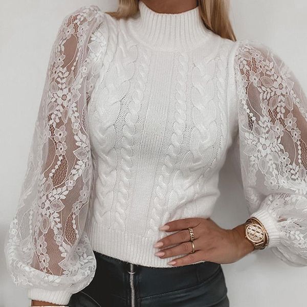 women's t-shirt spring white sweaters fashion lace lanten office ladies clothing turtleneck lady solid female long sleeve pullover
women's t-shirt spring white sweaters fashion lace lanten office ladies clothing turtleneck lady solid female long sleeve pullover