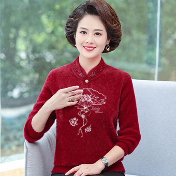 women's sweaters knitted jumper turtleneck diamond mother sweater women 2021 4xl oversize autumn winter vintage clothing thick pullover, White;black
women's sweaters knitted jumper turtleneck diamond mother sweater women 2021 4xl oversize autumn winter vintage clothing thick pullover, White;black