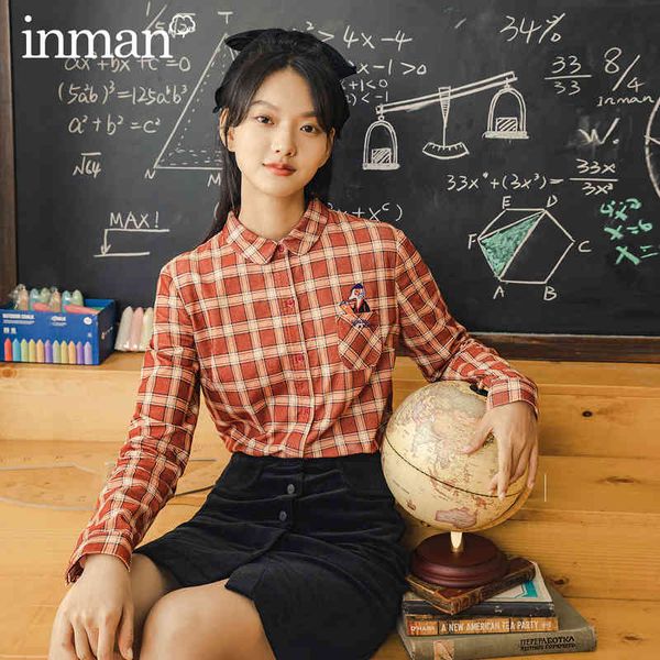 blouses autumn winter shirt retro hong kong style lapel embroidered long-sleeved plaid cotton blouse p9az, White
blouses autumn winter shirt retro hong kong style lapel embroidered long-sleeved plaid cotton blouse p9az, White