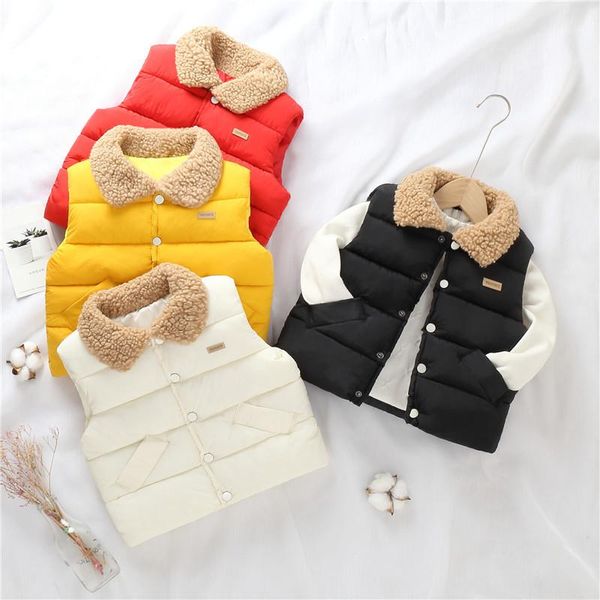 children's vest for girls turndown collar solid sleeveless jacket boys vests winter waistcoat kids gilet fille coats lamb wool, Camo
children's vest for girls turndown collar solid sleeveless jacket boys vests winter waistcoat kids gilet fille coats lamb wool, Camo