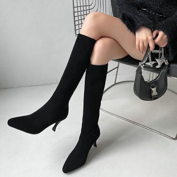 boots clasic womens shoes heels 2021 fashion autumn winter knee high wedding night club, Black
boots clasic womens shoes heels 2021 fashion autumn winter knee high wedding night club, Black