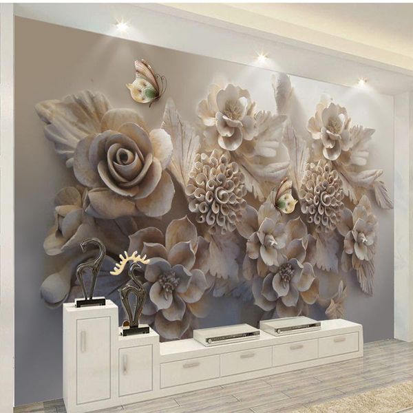wallpapers custom po wall paper emboss 3d flower butterfly cloth living room tv background home decor mural wallpaper covering
wallpapers custom po wall paper emboss 3d flower butterfly cloth living room tv background home decor mural wallpaper covering