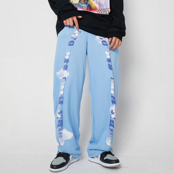 men's pants harem joggers men hip hop cloud print foaming printing letter harajuku streetwear wide leg cotton trousers full length, Black
men's pants harem joggers men hip hop cloud print foaming printing letter harajuku streetwear wide leg cotton trousers full length, Black