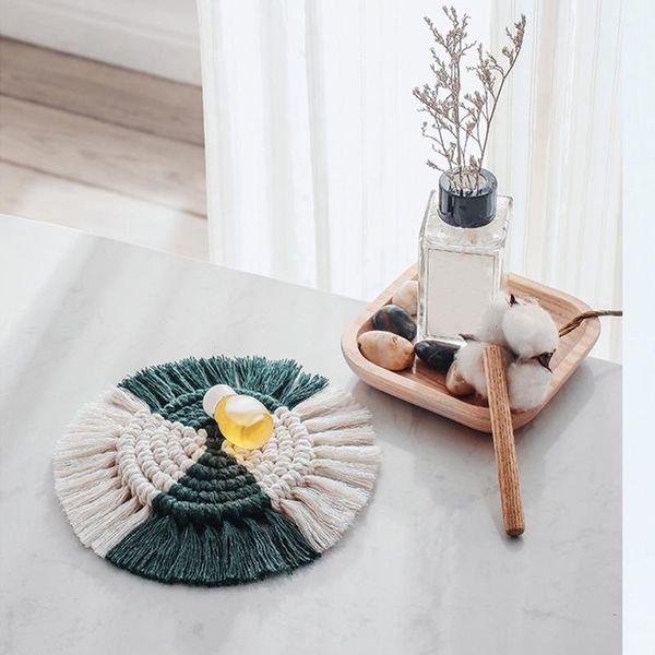 mats & pads cotton braid handmade macrame cup pad bohemia style non-slip coffee mat heat insulation table kitchen home decor
mats & pads cotton braid handmade macrame cup pad bohemia style non-slip coffee mat heat insulation table kitchen home decor