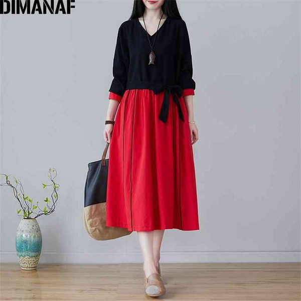 plus size women dress long sleeve vintage elegant lady vestidos cotton linen loose a-line autumn winter with belt 210531, Black;gray
plus size women dress long sleeve vintage elegant lady vestidos cotton linen loose a-line autumn winter with belt 210531, Black;gray