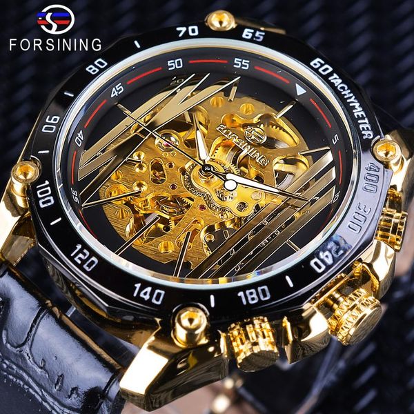 Forsining Big Dial Steampunk Design Luxury Golden Gear Movement Men Creative Openwork Watches Automatic Mechanical Wrist Wristwatches, Slivery;brown
Forsining Big Dial Steampunk Design Luxury Golden Gear Movement Men Creative Openwork Watches Automatic Mechanical Wrist Wristwatches, Slivery;brown