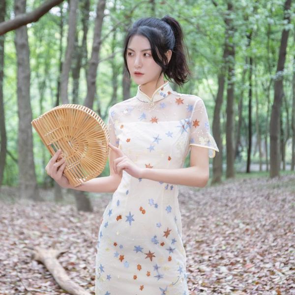 customized cheongsam young girl retro modified version of small fragrance daily sweet dress star sky ethnic clothing, Red
customized cheongsam young girl retro modified version of small fragrance daily sweet dress star sky ethnic clothing, Red