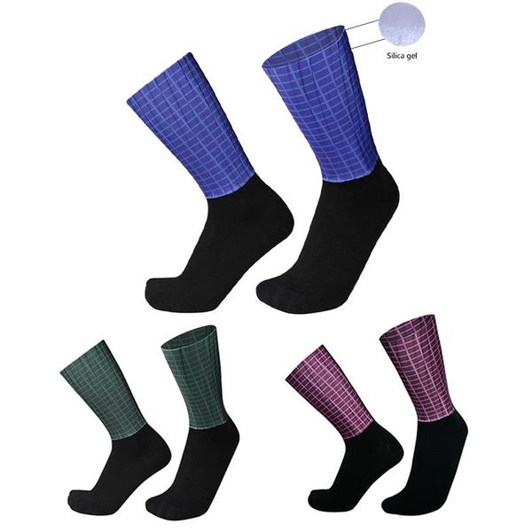 lattice aero cycling socks outdoor sports non-slip silicone breathable cool professional bike calcetines ciclismo, Black
lattice aero cycling socks outdoor sports non-slip silicone breathable cool professional bike calcetines ciclismo, Black