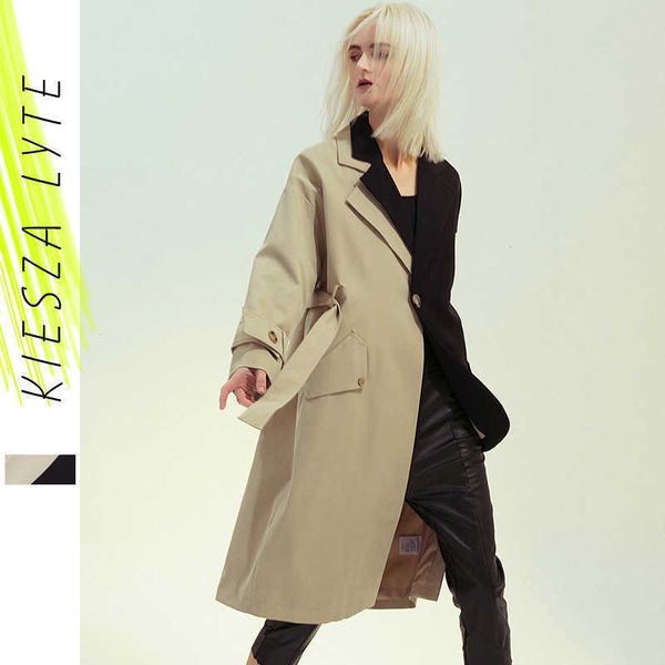 fashion sashes long trench coats women office lady patchwork coat chic asymmetry windbreaker jackets casual outwear 210608, Tan;black
fashion sashes long trench coats women office lady patchwork coat chic asymmetry windbreaker jackets casual outwear 210608, Tan;black