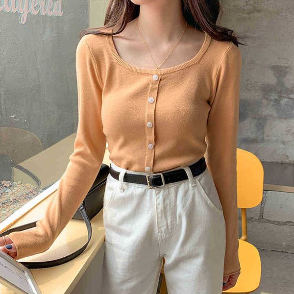 women's sweaters sweaters square collar buttons winter women full sleeve all-match slim knitted pullovers female jumpers y2il, White;black
women's sweaters sweaters square collar buttons winter women full sleeve all-match slim knitted pullovers female jumpers y2il, White;black