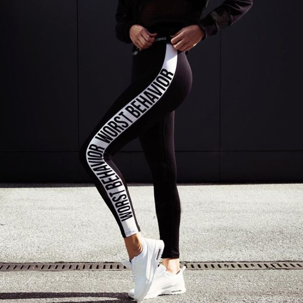 legging slim black color white letters fashion push up workout leggings polyester v-taille jeggings women ergste gedrag
legging slim black color white letters fashion push up workout leggings polyester v-taille jeggings women ergste gedrag