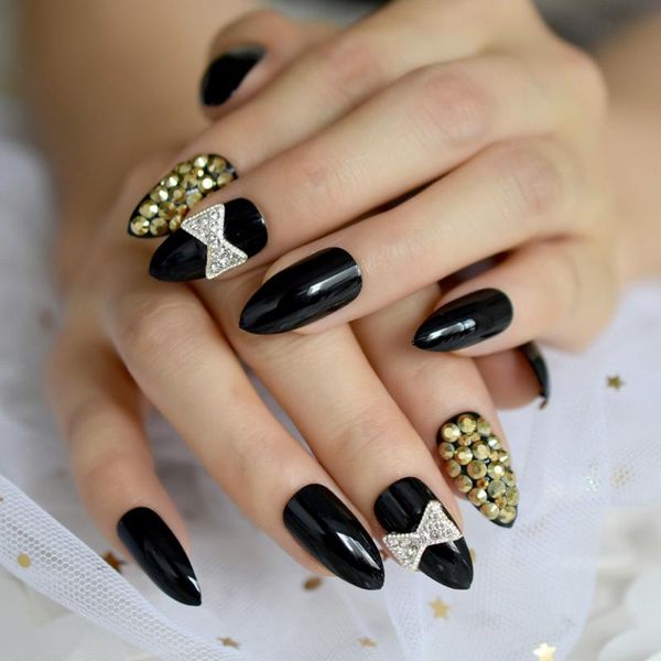 false nails 24pcs short almond black diamond design bowknot mixed nail tips wholesale full cover gels, Red;gold
false nails 24pcs short almond black diamond design bowknot mixed nail tips wholesale full cover gels, Red;gold