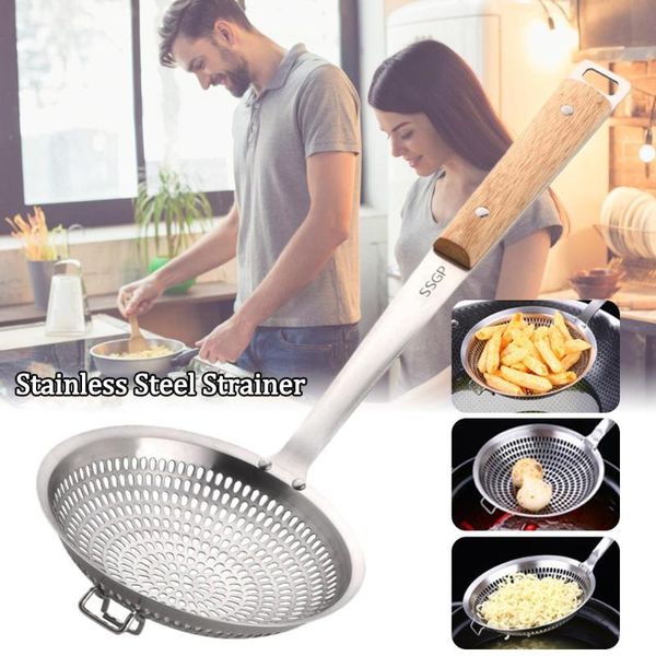 colanders & strainers stainless steel wooden handle strainer spoon kitchen frying filter basket thickened fishing noodle gadgets
colanders & strainers stainless steel wooden handle strainer spoon kitchen frying filter basket thickened fishing noodle gadgets
