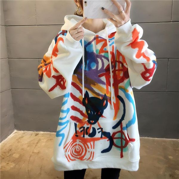 women's hoodies & sweatshirts autumn winter korean students loose velvet thick hoodie hooded women printing casual, Black
women's hoodies & sweatshirts autumn winter korean students loose velvet thick hoodie hooded women printing casual, Black