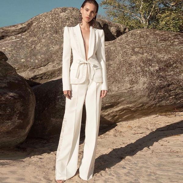 women's two piece pants europe exquisite trend sets womens clothing shrug shawl collar lace patchwork white fall floor trousers blazers
women's two piece pants europe exquisite trend sets womens clothing shrug shawl collar lace patchwork white fall floor trousers blazers