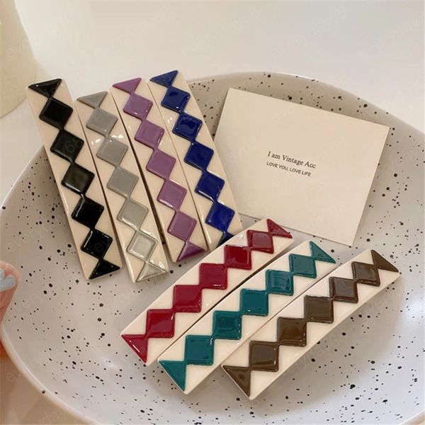 colorful acetate rhombus spring clip hairpins barrettes for women girls hair accessories all match hair clips, Golden;silver
colorful acetate rhombus spring clip hairpins barrettes for women girls hair accessories all match hair clips, Golden;silver