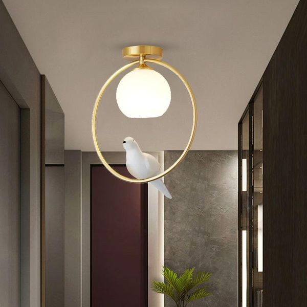 ceiling lights gold bird brass ring modern led light lamp glass lampshade lamparas de techo moderna kuchnia corridors fixture
ceiling lights gold bird brass ring modern led light lamp glass lampshade lamparas de techo moderna kuchnia corridors fixture