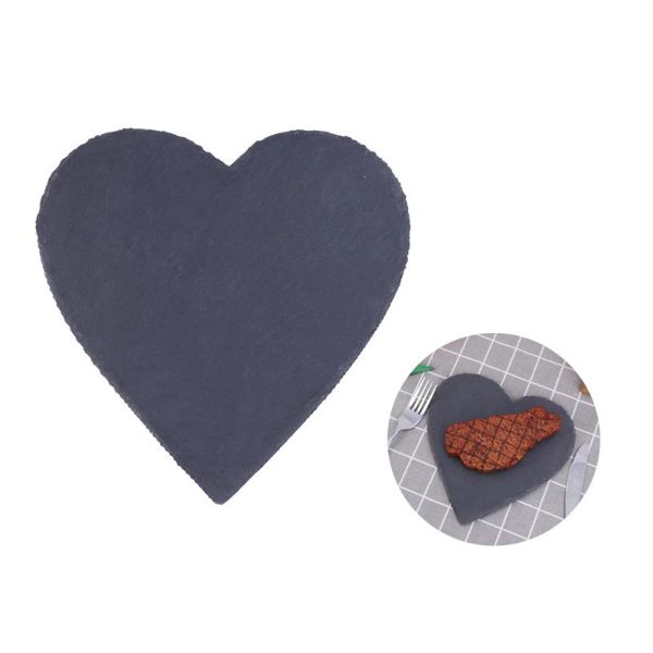 dishes & plates 20cm natural slate plate heart-shaped western stone cake sushi barbecue cheese pizza fruit tray (black)
dishes & plates 20cm natural slate plate heart-shaped western stone cake sushi barbecue cheese pizza fruit tray (black)
