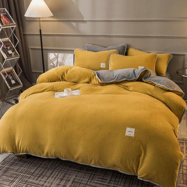 bedding sets winter fleece set patchwork solid color flannel duvet cover warm pillowcase bed sheet linens velvet bedclothes
bedding sets winter fleece set patchwork solid color flannel duvet cover warm pillowcase bed sheet linens velvet bedclothes