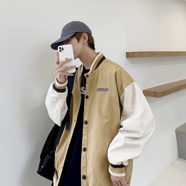 women's jackets bomber jacket baseball uniform spring autumn american vintage college style men women hong kong energy simplicity, Black;brown
women's jackets bomber jacket baseball uniform spring autumn american vintage college style men women hong kong energy simplicity, Black;brown