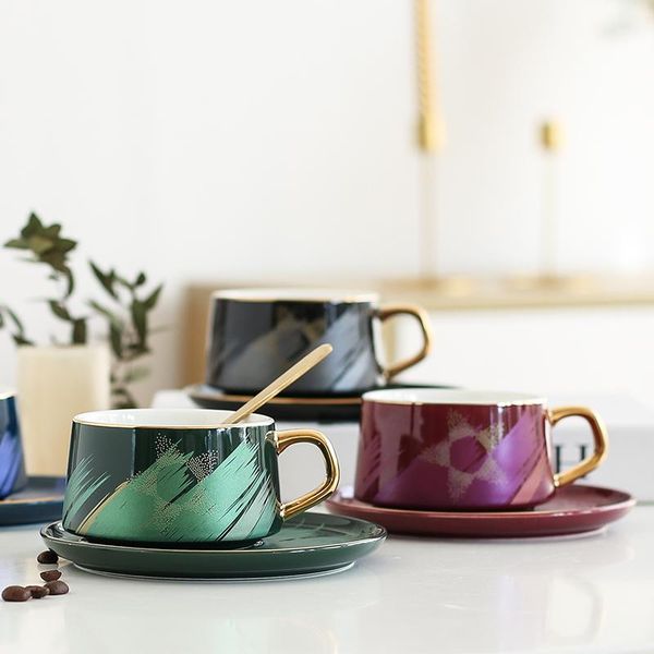 mugs creative small luxury coffee cup european ins style ceramic high-end exquisite with cover spoon dish
mugs creative small luxury coffee cup european ins style ceramic high-end exquisite with cover spoon dish