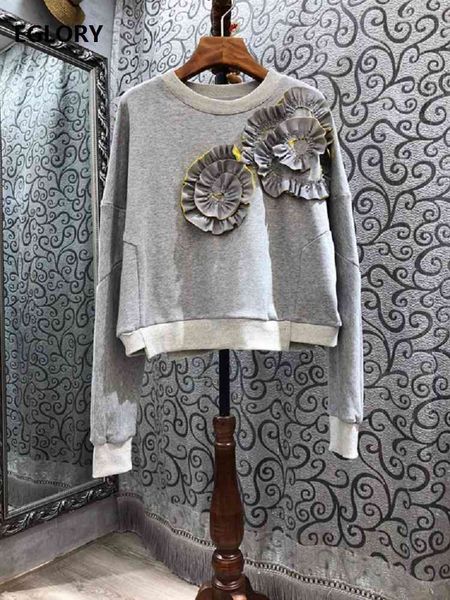 sweaters 100%cotton sweatshirts spring autumn clothing women appliques flower deco long sleeve casual grey black blue sweatshirt top, White;black
sweaters 100%cotton sweatshirts spring autumn clothing women appliques flower deco long sleeve casual grey black blue sweatshirt top, White;black