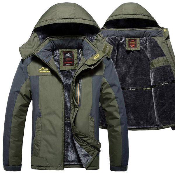 men's down & parkas winter fleece military hiking jacket men windproof waterproof outwear fishing parka mens windbreaker army raincoat, Black
men's down & parkas winter fleece military hiking jacket men windproof waterproof outwear fishing parka mens windbreaker army raincoat, Black