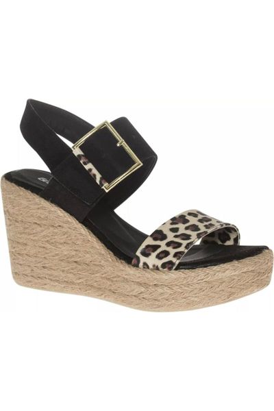sandals wedges, Black