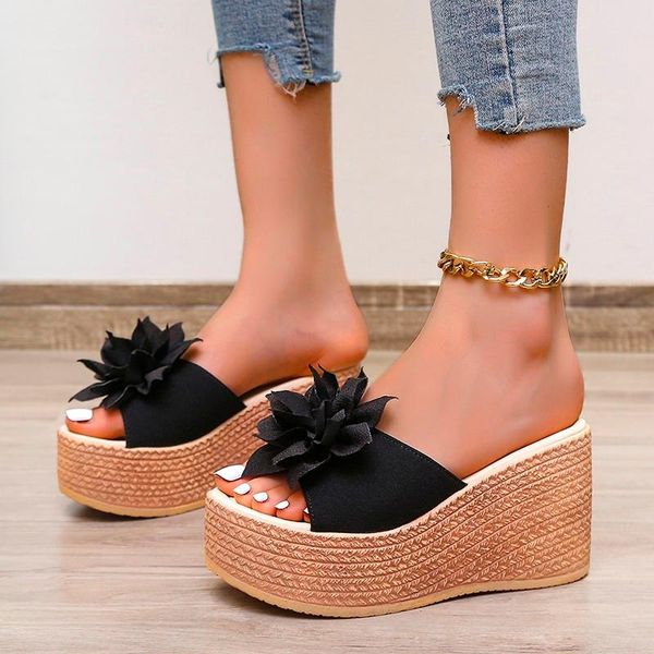 slippers shoes woman sandals slides women flowers mules pumps wedge heels spring and summer ladies fashion sexy, Black
slippers shoes woman sandals slides women flowers mules pumps wedge heels spring and summer ladies fashion sexy, Black