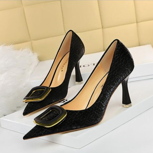 women high heels dress shoes party fashion square buckle girls pointed toe shoes buckle platform pumps wedding shoes, Black
women high heels dress shoes party fashion square buckle girls pointed toe shoes buckle platform pumps wedding shoes, Black