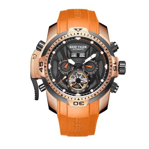 wristwatches reef tiger men automatic mechanical watch,mens sport watches waterproof wristwatch fashion clock relogio masculino, Slivery;brown
wristwatches reef tiger men automatic mechanical watch,mens sport watches waterproof wristwatch fashion clock relogio masculino, Slivery;brown