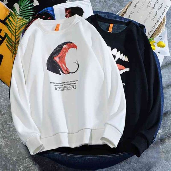 south korea ins snakehead 3d printed pullover sweater plush warm autumn and winter new round neck long sleeve upper garment men's wear, Black
south korea ins snakehead 3d printed pullover sweater plush warm autumn and winter new round neck long sleeve upper garment men's wear, Black