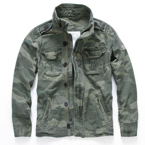 men's jackets autumn shirt men military retro camouflage zipper stand collar denim army coat bomber jacket casaco masculino, Black;brown
men's jackets autumn shirt men military retro camouflage zipper stand collar denim army coat bomber jacket casaco masculino, Black;brown