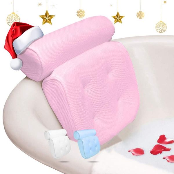 bathtub pillow, large spa 3d air mesh bath luxury comfortable soft cushion headrest, for head neck shoulder support other & toilet supplies
bathtub pillow, large spa 3d air mesh bath luxury comfortable soft cushion headrest, for head neck shoulder support other & toilet supplies