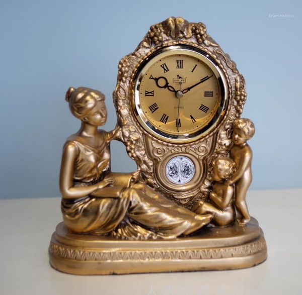 creative european mother child clock living room bedroom table quartz goddess silent desk & clocks1
creative european mother child clock living room bedroom table quartz goddess silent desk & clocks1