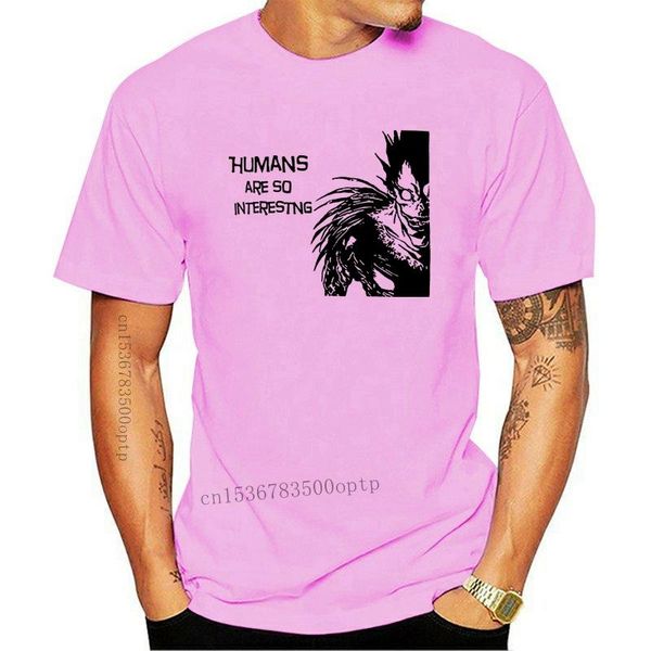 men's t-shirts 100% cotton print mens summer death note manga ryuk humans are so interesting t-shirt tee shirt, White;black
men's t-shirts 100% cotton print mens summer death note manga ryuk humans are so interesting t-shirt tee shirt, White;black