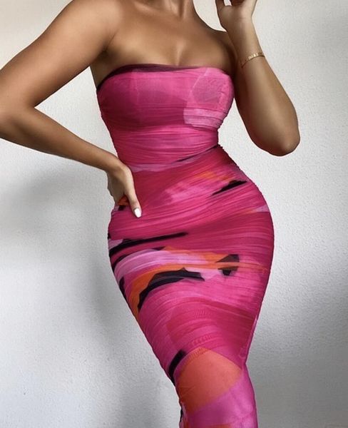 female fashion summer strapless mesh ruched red elegant night stylish party dress, Black;gray
female fashion summer strapless mesh ruched red elegant night stylish party dress, Black;gray