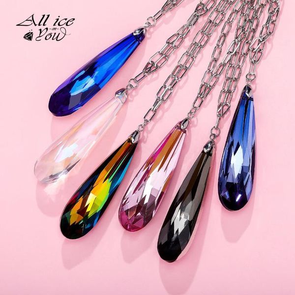 multicolor drop shape zircon pendant necklace hip hop fashion delicate women jewelry for gift necklaces, Silver
multicolor drop shape zircon pendant necklace hip hop fashion delicate women jewelry for gift necklaces, Silver