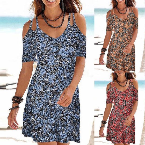 women summer bohemian o-neck printed short-sleeved strapless pullover dresses holiday ruffles women's beach yoga outfit
women summer bohemian o-neck printed short-sleeved strapless pullover dresses holiday ruffles women's beach yoga outfit