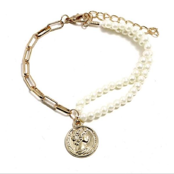charm bracelets find me 2021 brand fashion vintage imitation pearl bracelet boho double big coin bangle & women jewelry wholesale, Golden;silver
charm bracelets find me 2021 brand fashion vintage imitation pearl bracelet boho double big coin bangle & women jewelry wholesale, Golden;silver
