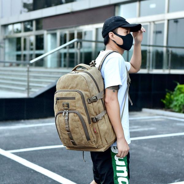 backpack leisure canvas travel 2021 quality large capacity men outdoor mountaineering bag male luggage sport school
backpack leisure canvas travel 2021 quality large capacity men outdoor mountaineering bag male luggage sport school