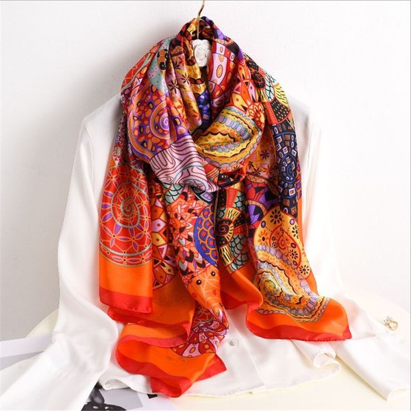 spring and new women' suit versatile professional silk scarf classic printing elegant atmosphere shawl, Blue;gray
spring and new women' suit versatile professional silk scarf classic printing elegant atmosphere shawl, Blue;gray