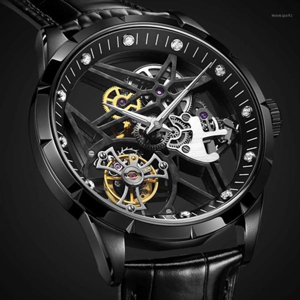 real tourbillon mechanical skeleton men sports wrist watch luxury sapphire men's waterproof watches skelaton montre homme 2021 wristwat, Slivery;brown
real tourbillon mechanical skeleton men sports wrist watch luxury sapphire men's waterproof watches skelaton montre homme 2021 wristwat, Slivery;brown