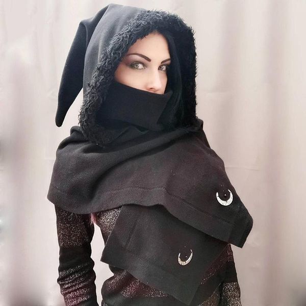 beanies autumn winter decorative shawl with cap women thickened hat scarf solid color pointed halloween witch clothing accessories
beanies autumn winter decorative shawl with cap women thickened hat scarf solid color pointed halloween witch clothing accessories